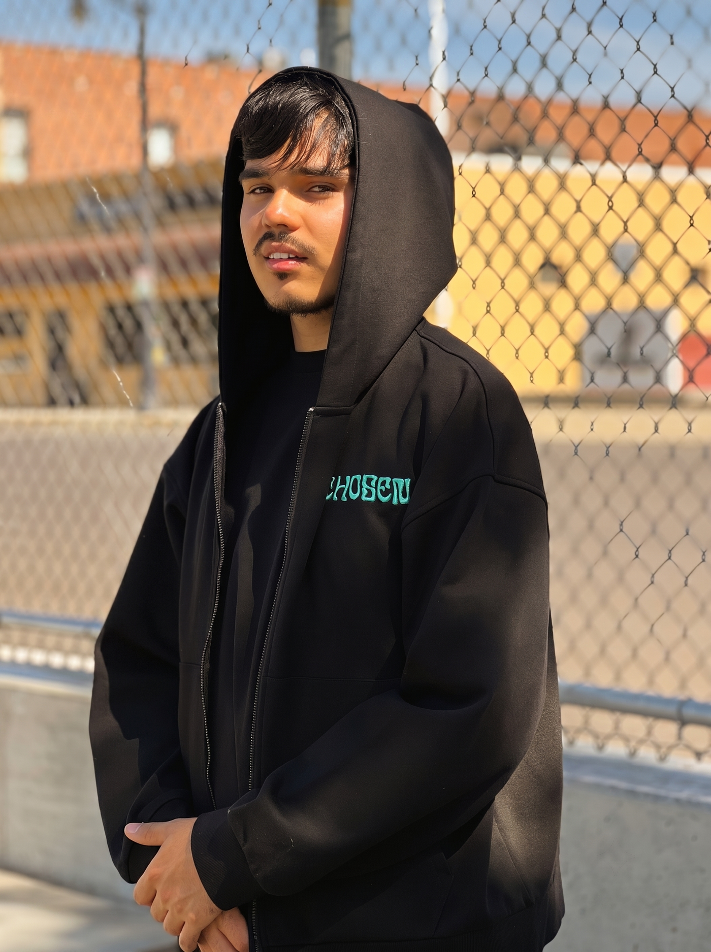 CHOSEN Zip-Up Hoodie — Front